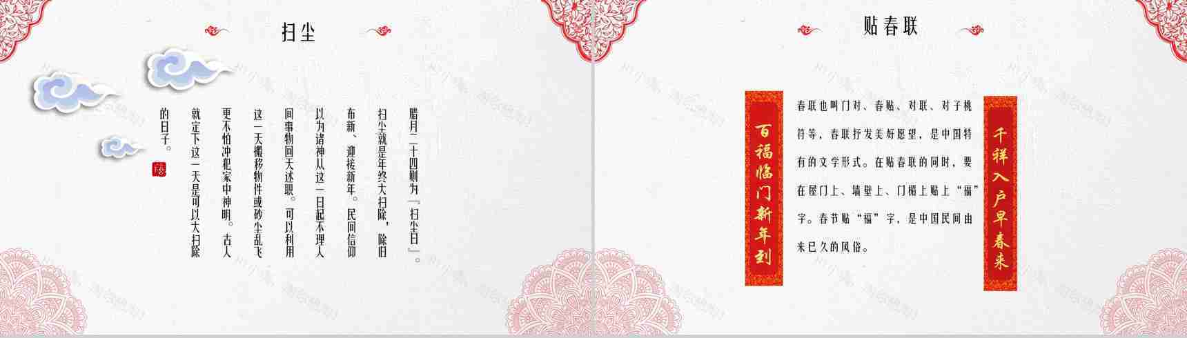 春节文化由来介绍的PPT模板-7