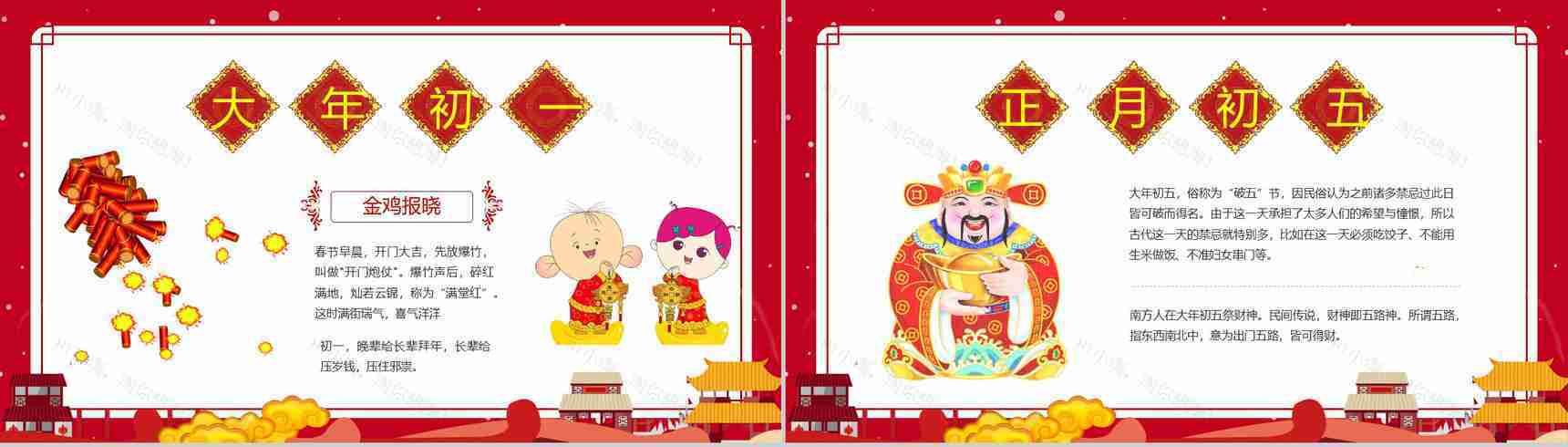 春节习俗文化团聚团圆PPT模板-9