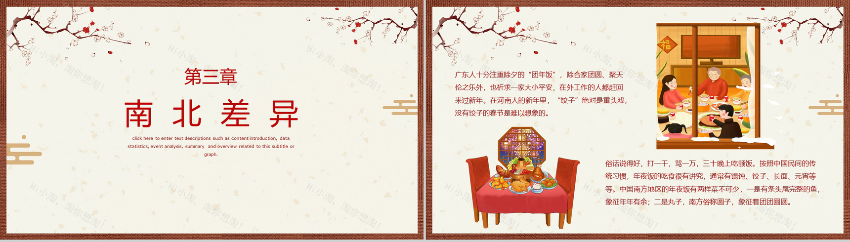 中国风主题除夕佳节除夕习俗文化演变介绍宣传PPT模板-6