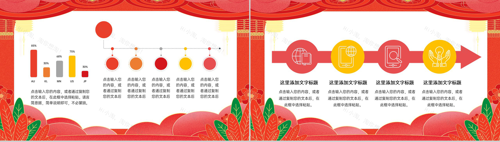 红色大气中国风恭贺新春春节活动策划方案PPT模板-3
