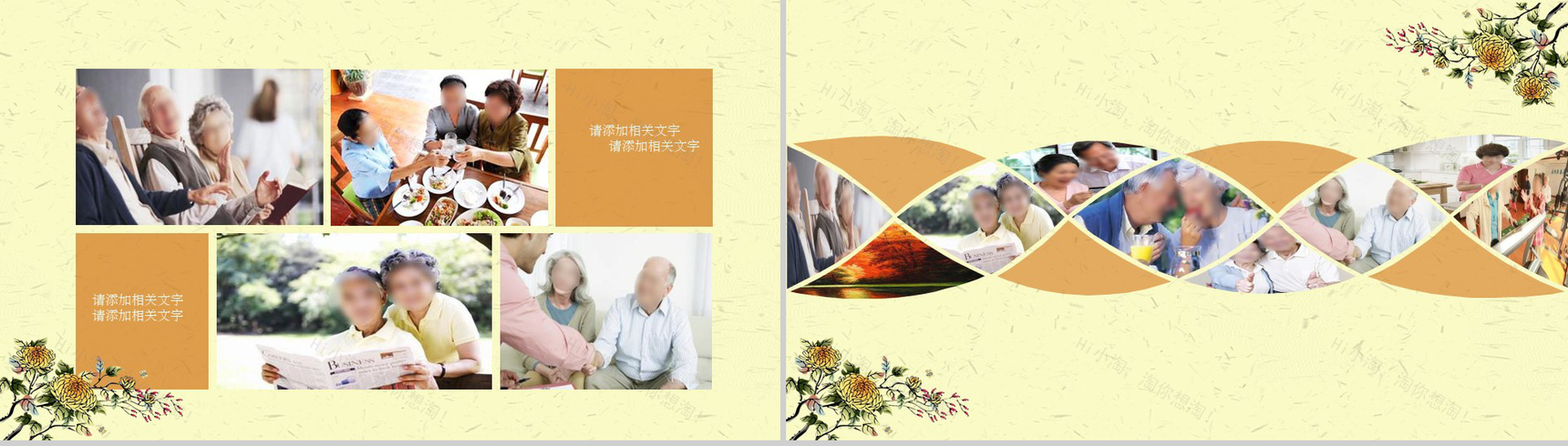 清新淡雅简约重阳节老年节活动策划方案PPT模板-8