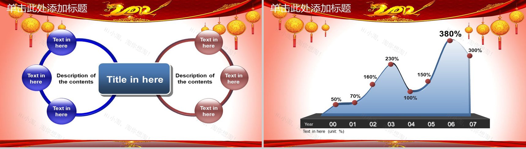 元宵佳节吉庆商务通用PPT模板-12