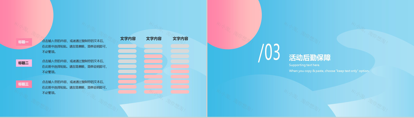 简约时尚小清新双11活动策划PPT模板-6