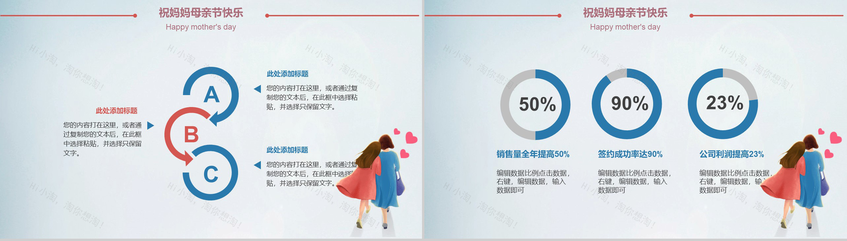 感恩母亲节世上只有妈妈好活动主题PPT模板-6