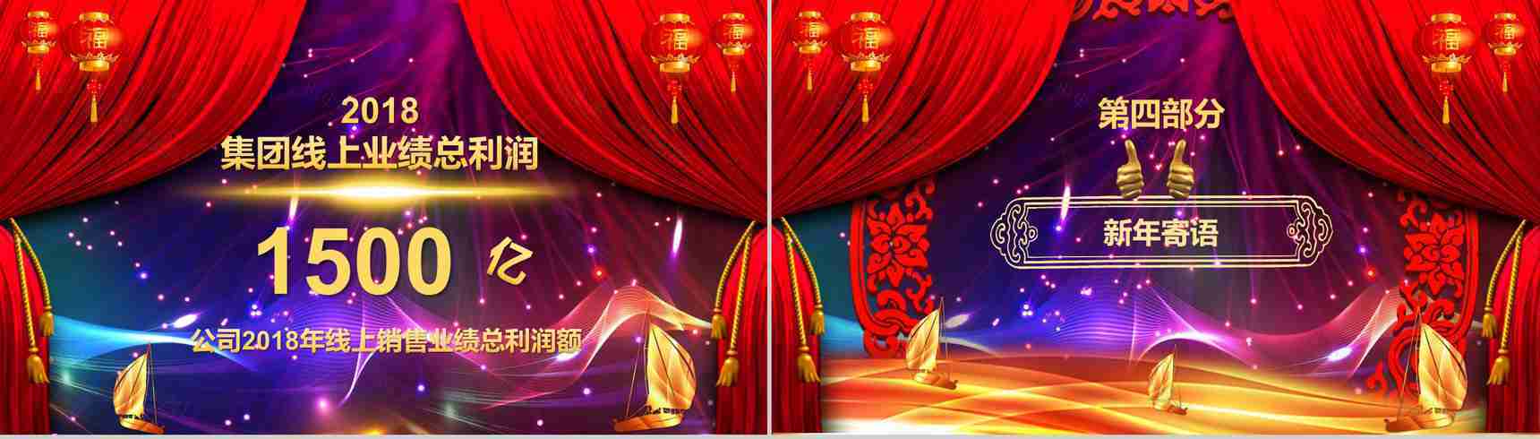 2019年会开门红节日庆典PPT模板-11