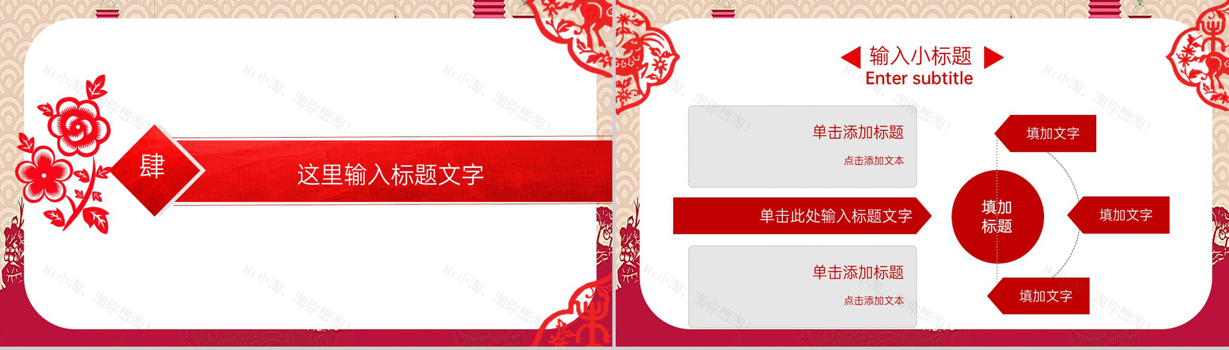 红色中国风企业年终总结工作汇报PPT模板-13
