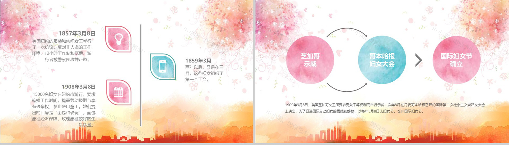 极简浪漫创意感恩母亲节教育汇报总结PPT模板-3