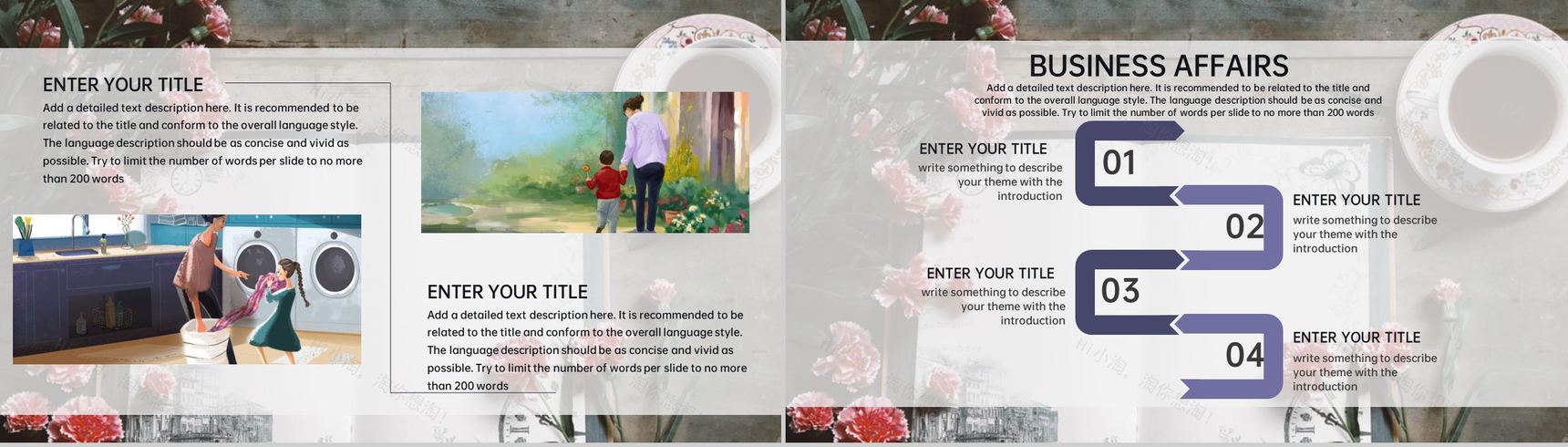 小清新母亲节感恩母爱活动宣传主题PPT模板-6