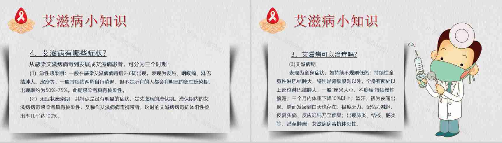 世界艾滋病日宣传活动总结PPT模板-11