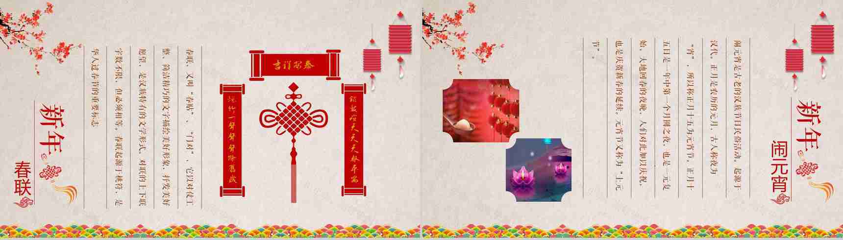 新年习俗宣传介绍PPT模板-5
