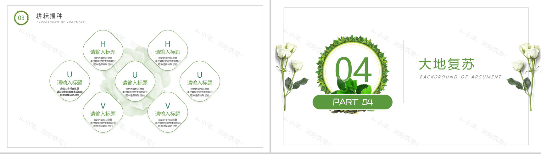 沐浴春风春分节气介绍PPT模板-8