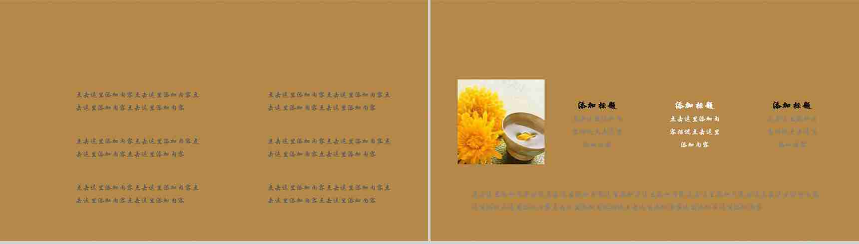 重阳节黄色复古通用PPT模板-9