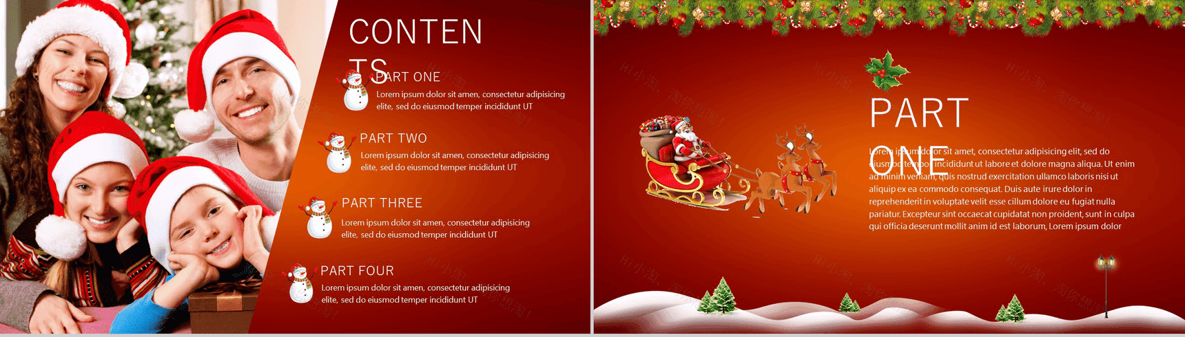 创意缤纷圣诞狂欢夜活动策划PPT模板-2