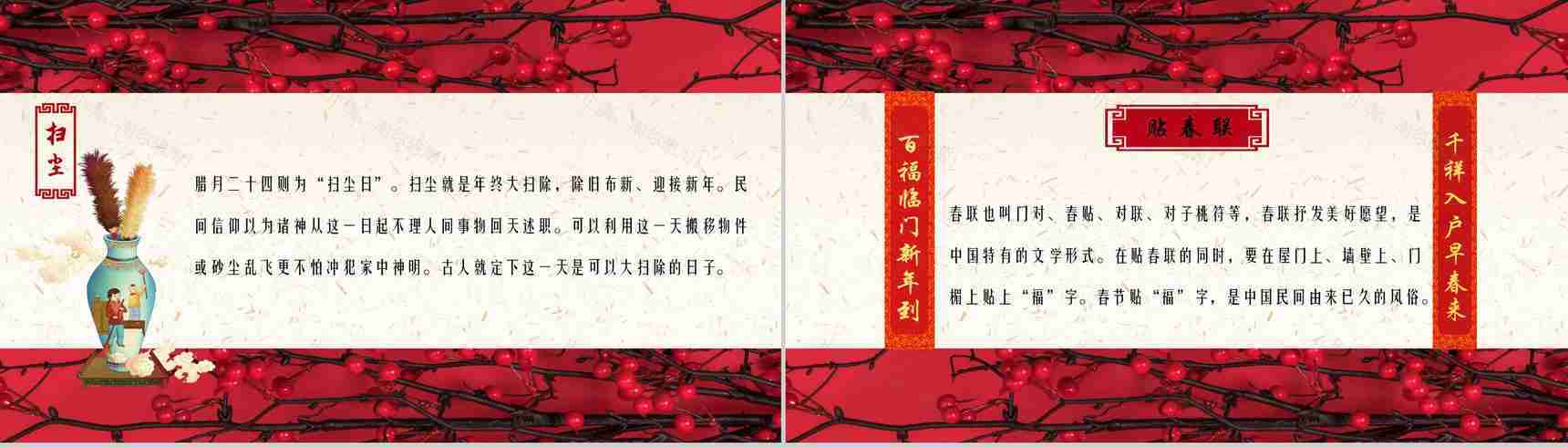 春节过大年传统习俗PPT模板-7
