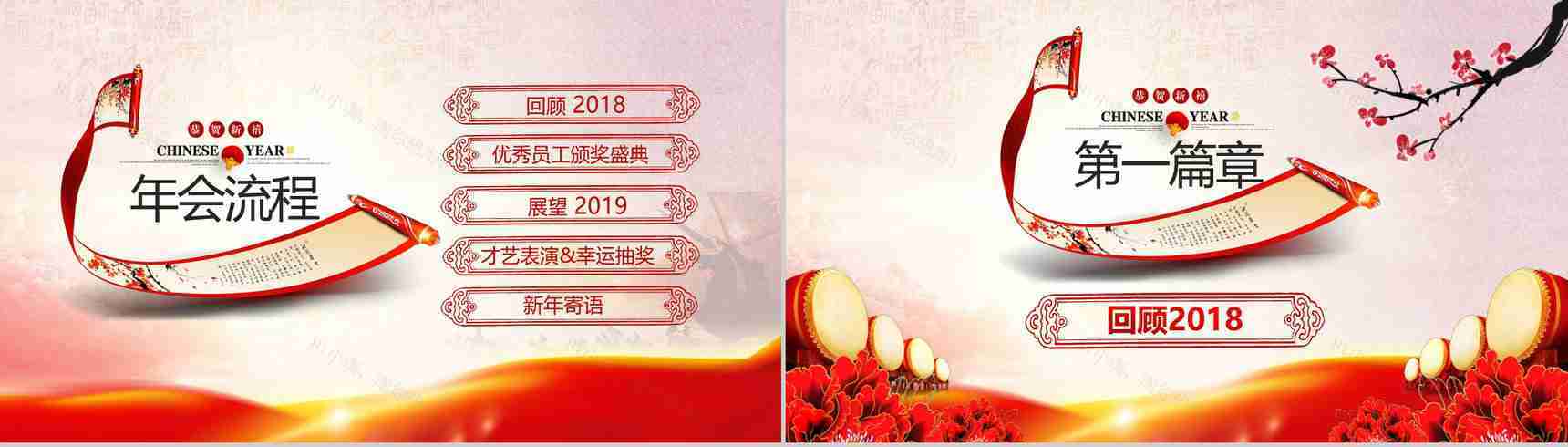 某某公司年会盛典2019开门红PPT模板-3