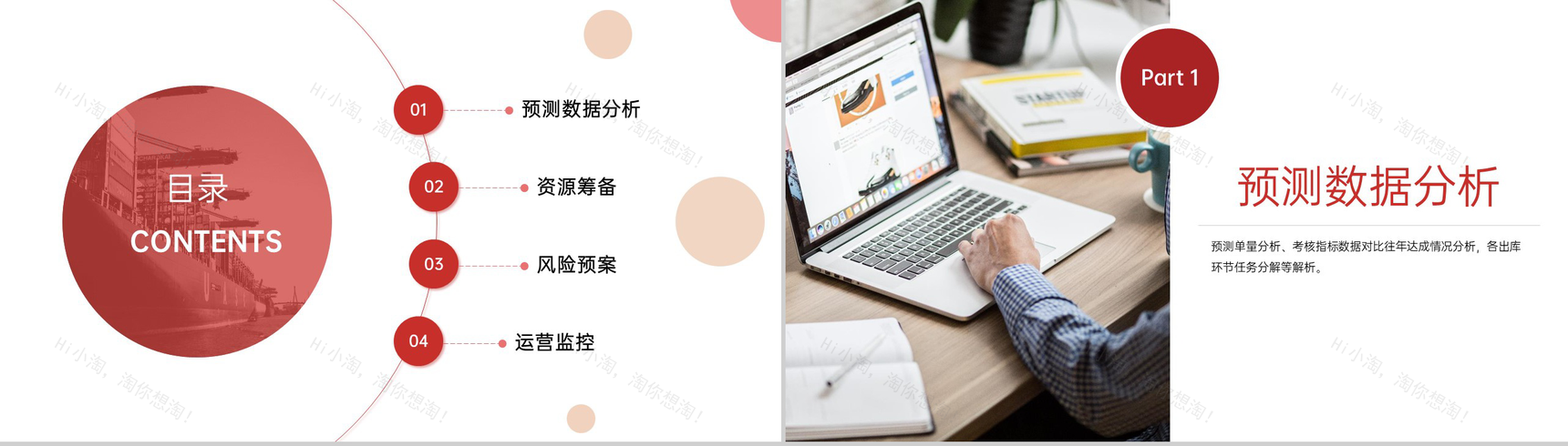 红色简约风双11促销运营方案风险预案PPT模板-2