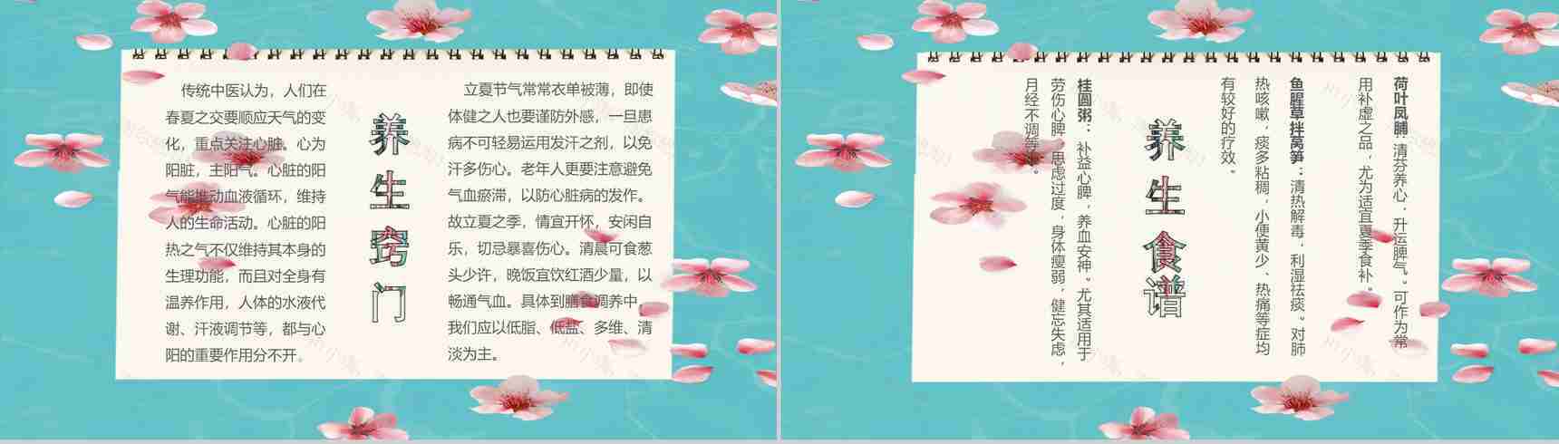 传统节气立夏主题班会PPT模板-9