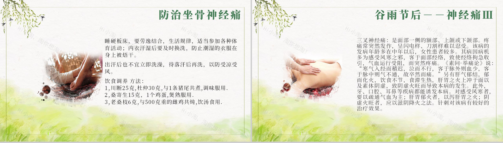 二十四节气养生清明中国传统节日谷雨PPT模板-8