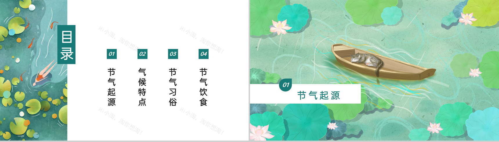 绿色卡通风二十四节气之立夏节气相关介绍温馨主题PPT模板-2