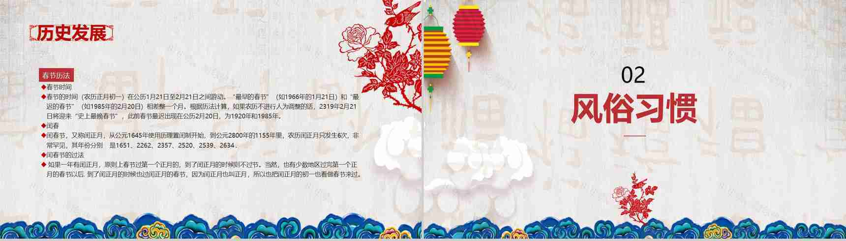 春节习俗传统文化节日PPT模板-5