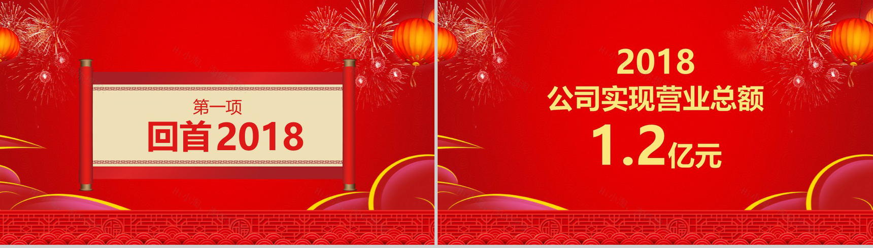 猪年大吉公司2019元旦晚会PPT模板-2