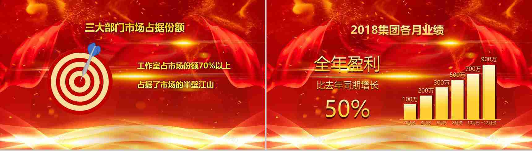 2019年开门红大气颁奖晚会PPT模板-5