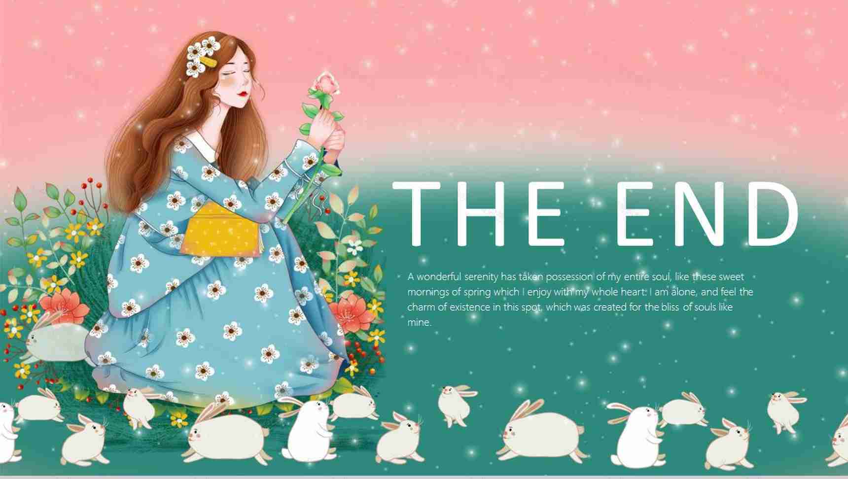 38清新女王节活动宣传PPT模板-14