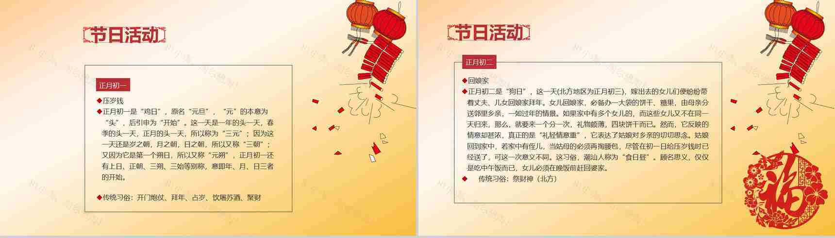 新春如意祝福PPT模板-10