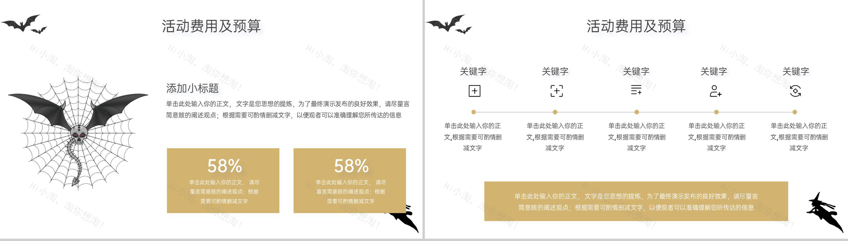 黑白简约风万圣节活动策划方案活动受众分析PPT模板-9