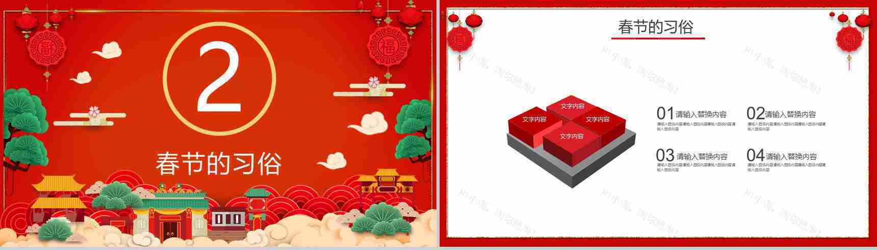 新年习俗春节习俗介绍讲解PPT模板-5