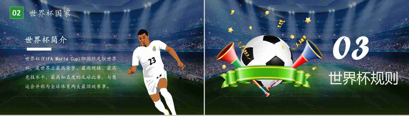 激战世界杯谁与争锋赛事宣传PPT模板-7