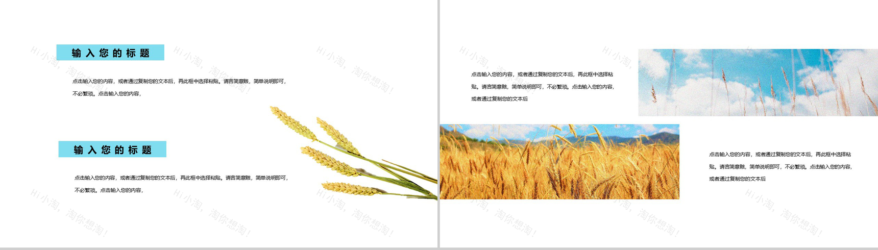 黄色清新节气之芒种习俗由来介绍PPT模板-9