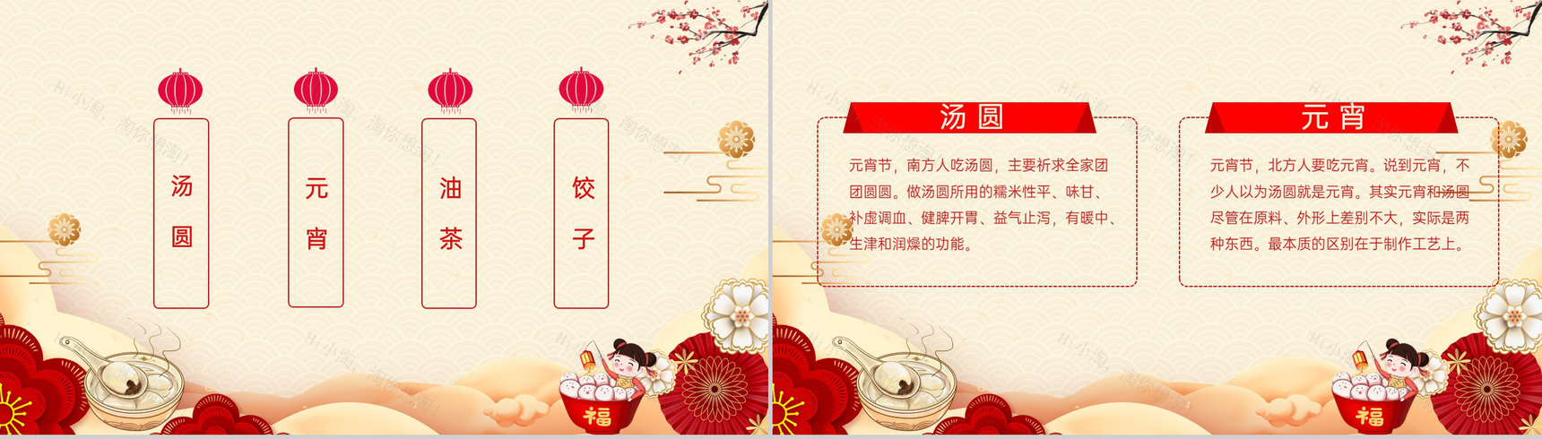 红色中国风喜闹元宵活动主题年会庆典PPT模板-7