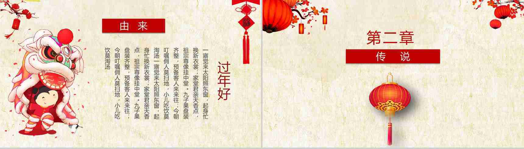 春节习俗活动介绍宣传PPT模板-5