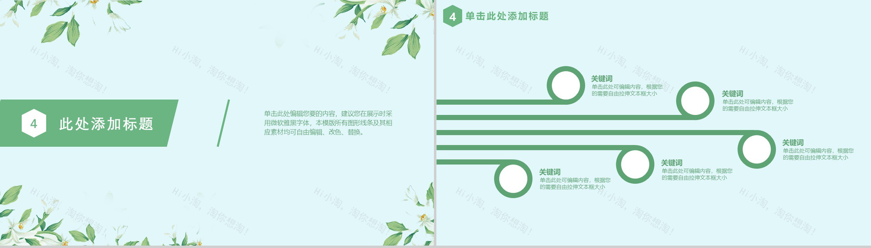 清新完整实用母亲节活动汇报策划PPT模板-12