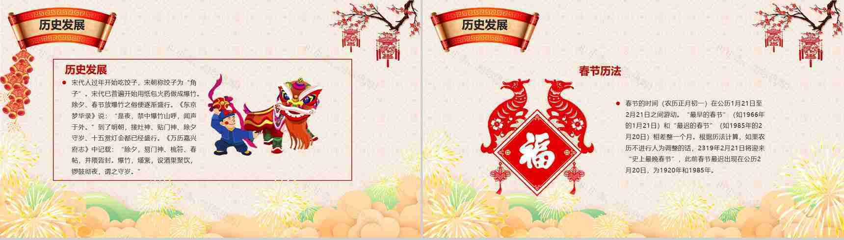 中国传统节日之春节习俗介绍主题班会PPT模板-6