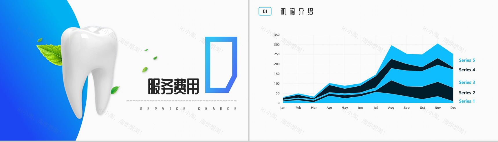 爱口腔爱健康牙齿美白医疗PPT模板-8