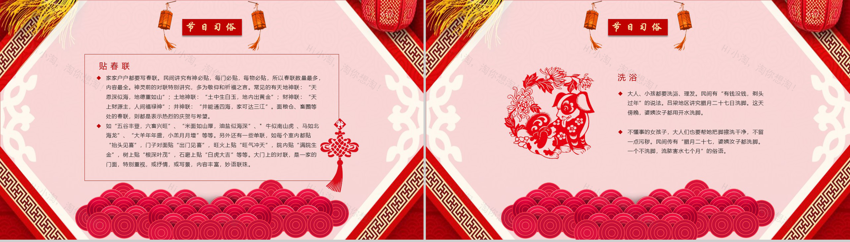 新年小年春节习俗除夕习俗PPT模板-7