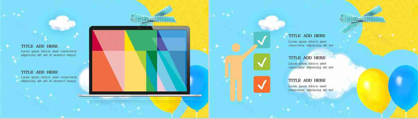 小丑卡通动态愚人节节日派对活动策划PPT模板-6