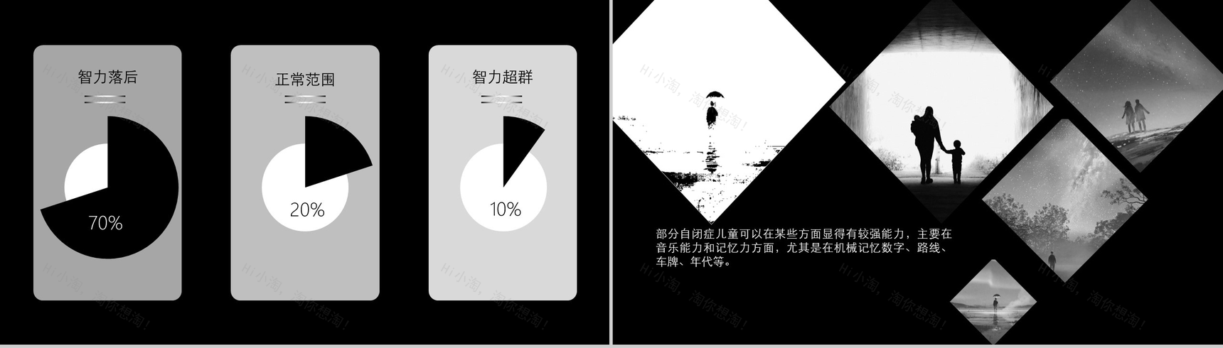 关爱自闭症患者有你不孤单PPT模板-8