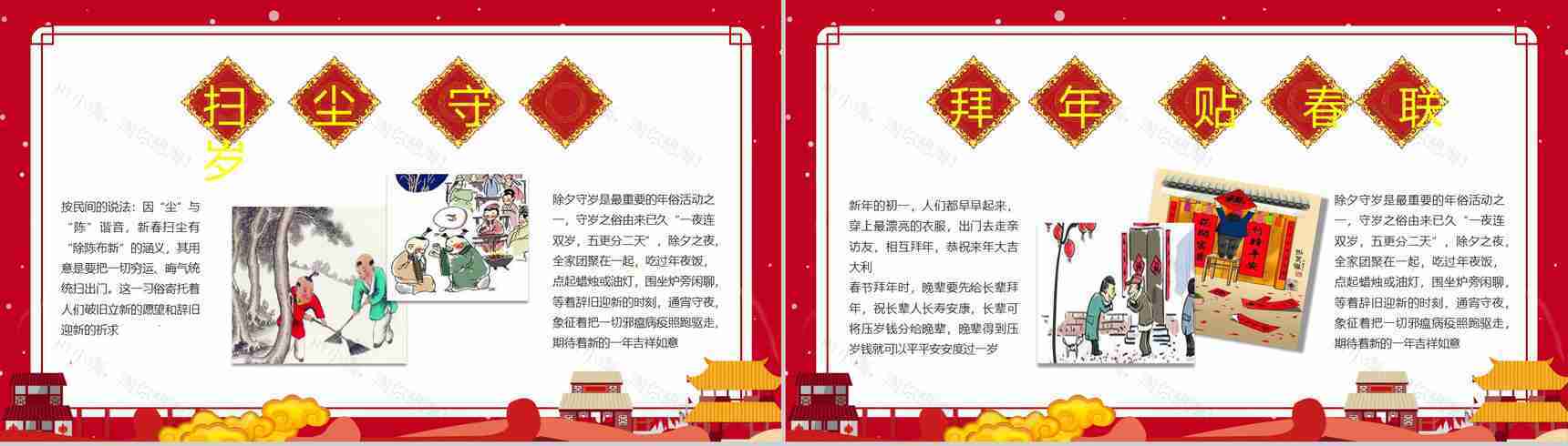 春节习俗文化团聚团圆PPT模板-11