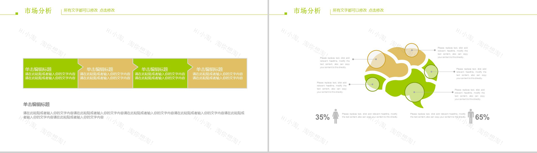 个性简洁商务社会绿色低碳生活PPT模板-8