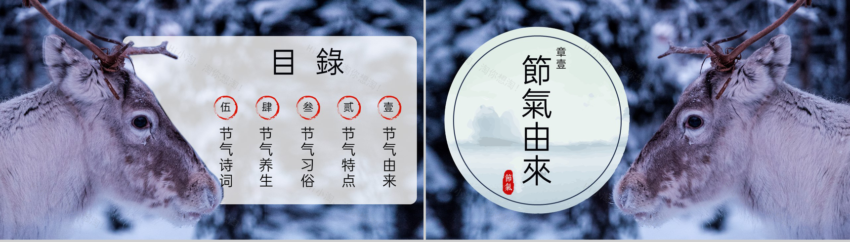 蓝色简约风二十四节气介绍之霜降的由来PPT模板-2