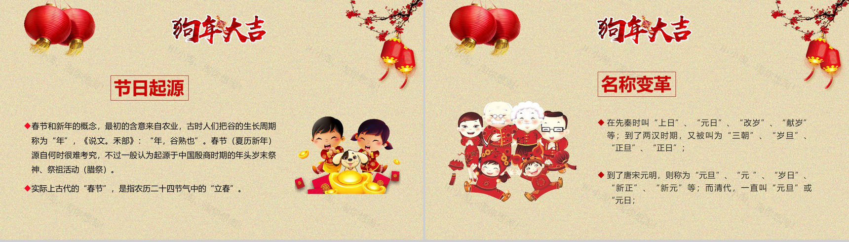 春节习俗传统文化主题班会PPT模板-4