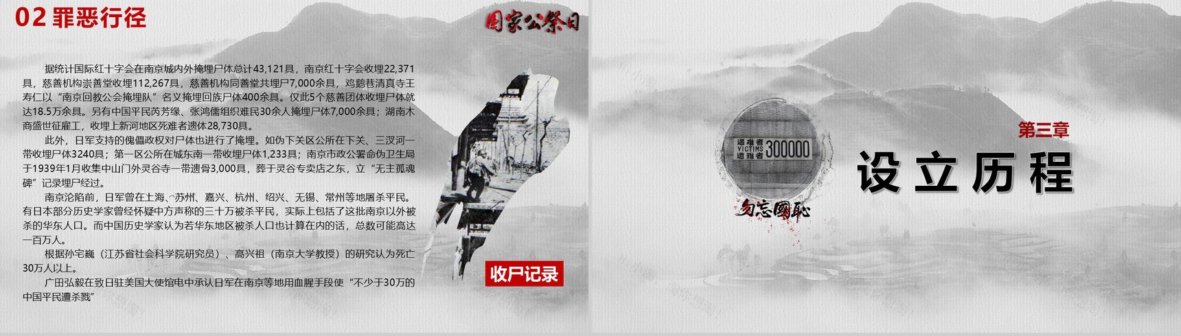 大屠杀死难者国家公祭日PPT模板-12