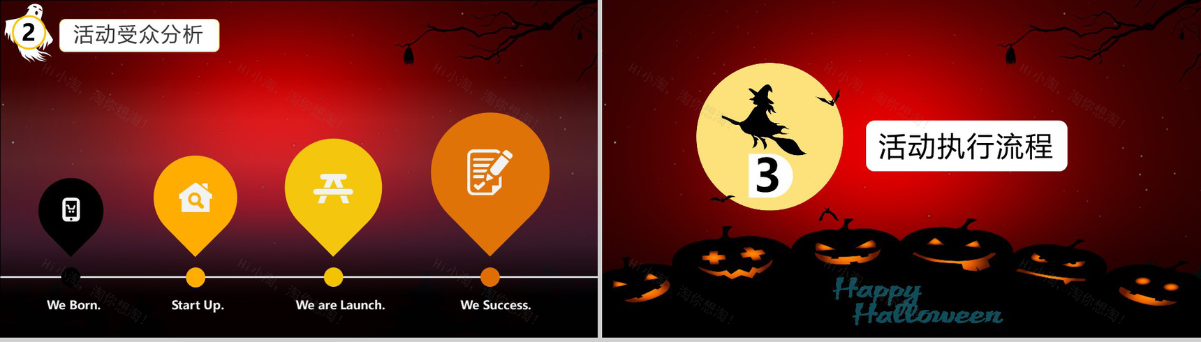 万圣节之夜狂欢派对活动策划PPT模板-7
