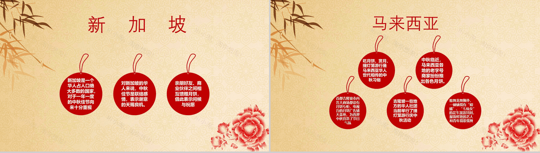 创意个性报纸排版浓情中秋PPT模板-9