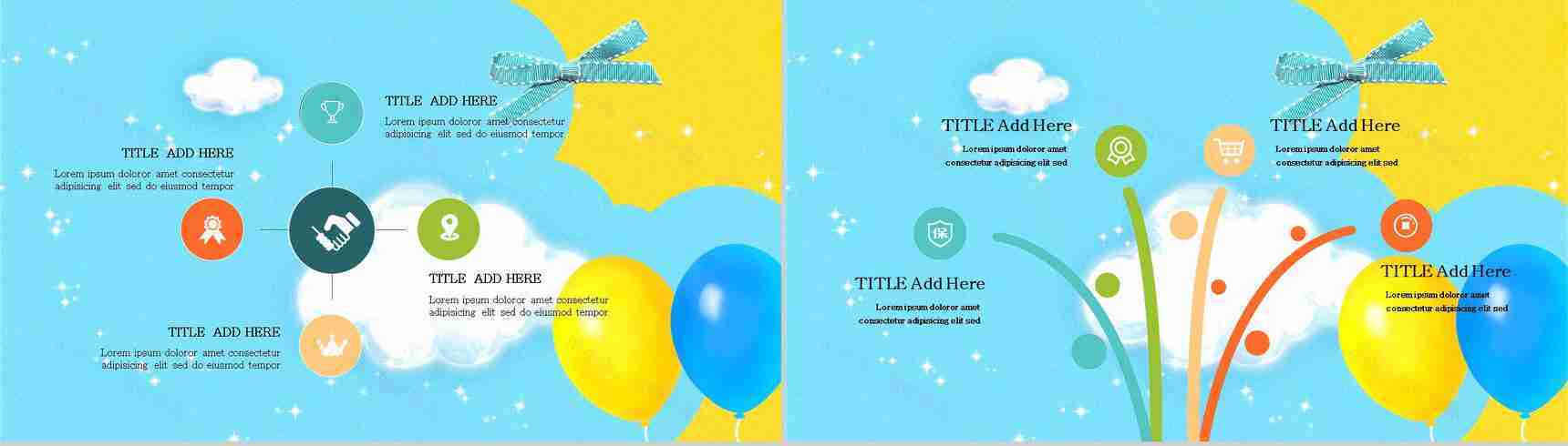 小丑卡通动态愚人节节日派对活动策划PPT模板-3