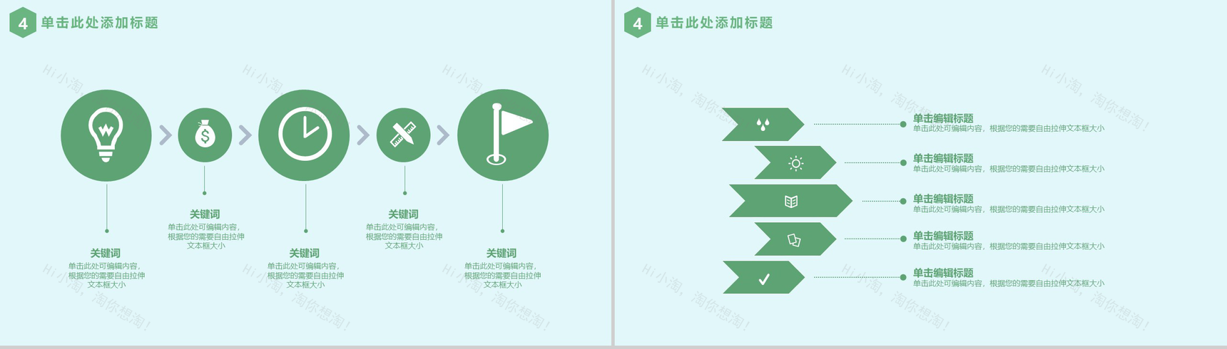 清新完整实用母亲节活动汇报策划PPT模板-13