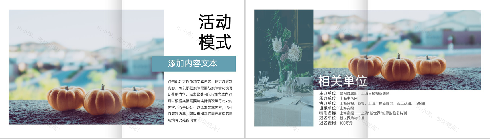 水绿色简约风感恩节活动营销策划备选方案PPT模板-6